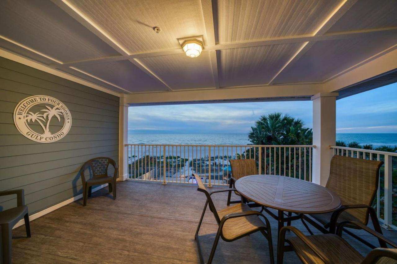Four Shores Unit 3 Gulf Condo Direct Gulf With Pool And Spa Clearwater Beach Eksteriør billede