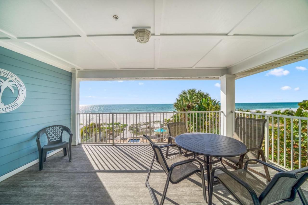 Four Shores Unit 3 Gulf Condo Direct Gulf With Pool And Spa Clearwater Beach Eksteriør billede